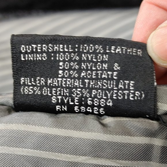 GENUINE LEATHER/FUR WOMANS COAT SIZE M BY PELLE STUDIO FEATURING THINSULATE - Picture 8 of 14